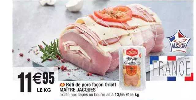 rôti de porc façon orloff maître jacques