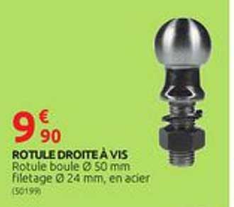rotule droite à vis