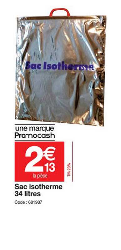 Sac Isotherme 34 Litres