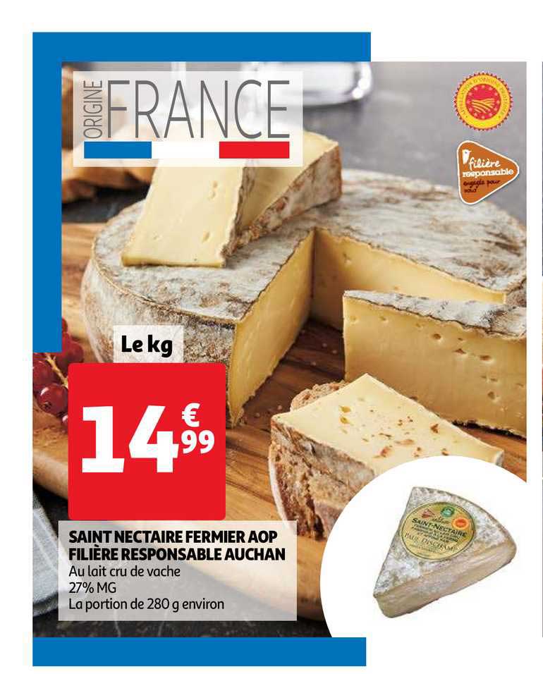 saint nectaire fermier aop filière responsable auchan