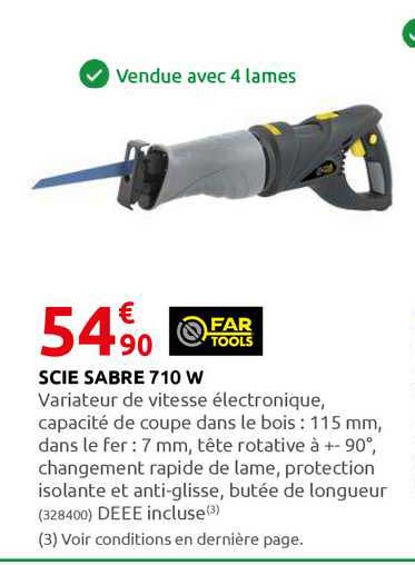 scie sabre 710 w far tools