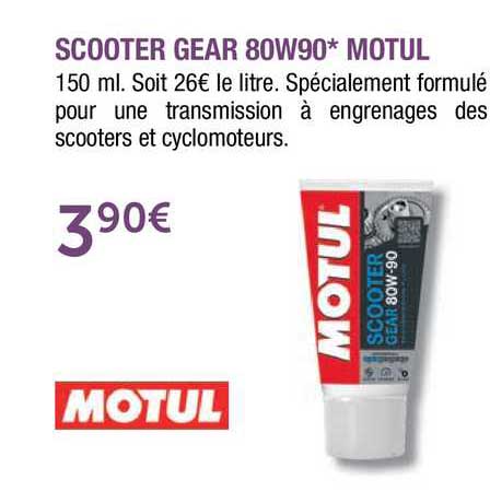 scooter gear 80w90 motul