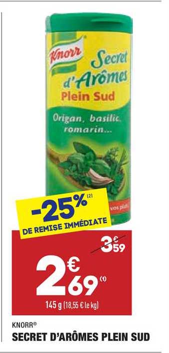 secret d'arômes plein sud knorr
