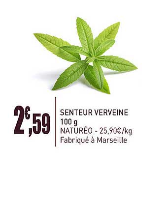 senteur verveine 100 g naturéo