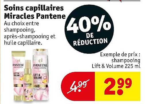 soins capillaires miracles pantène