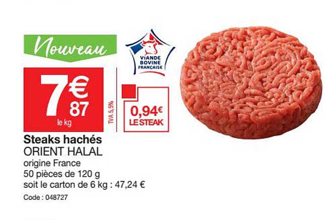 Steaks Hachés Orient Halal