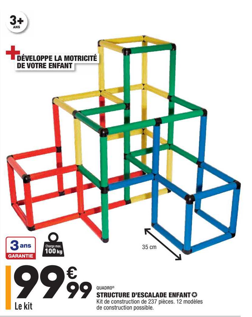 structures d'escalade enfant quadro