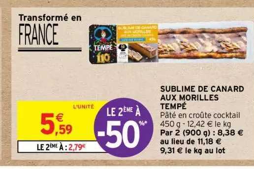 sublime de canard aux morilles tempé