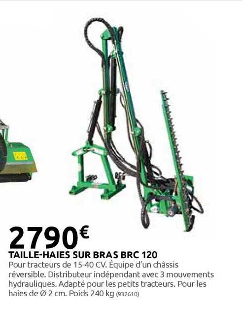 taille-haies sur bras brc 120