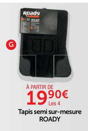 tapis semi sur-mesure roady