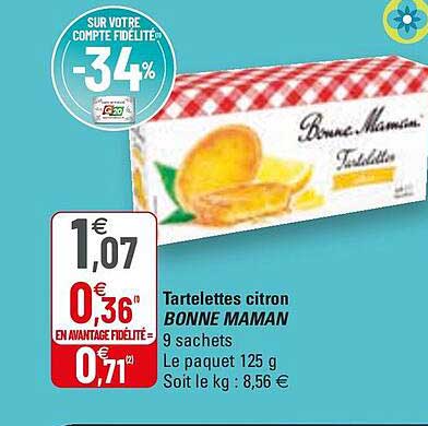 tartelettes citron bonne maman