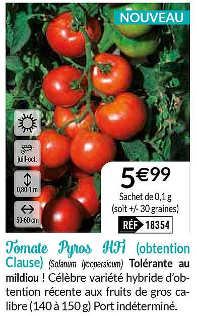 tomate pyros hf1 (obtention clause)