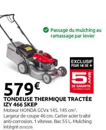 Tondeuse Thermique Tractée Izy 466 Skep