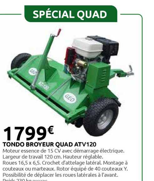 Tondo Broyeur Quad Atv120