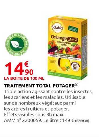 Traitement Total Potager Solabiol
