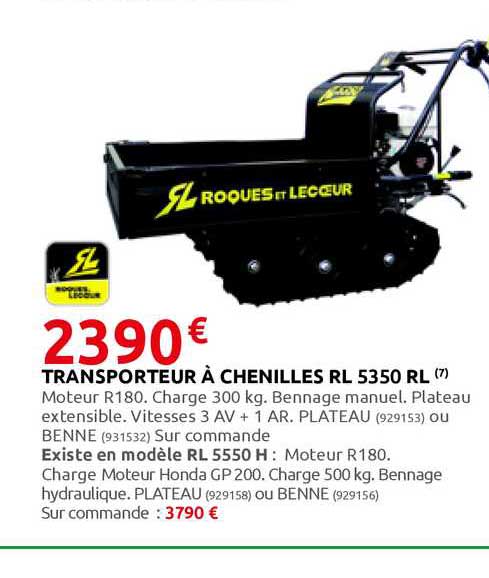 transporteur à chenilles rl 5350 rl