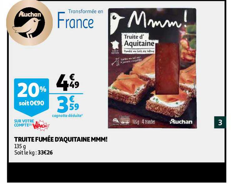 truite fumée d'aquitaine mmm!