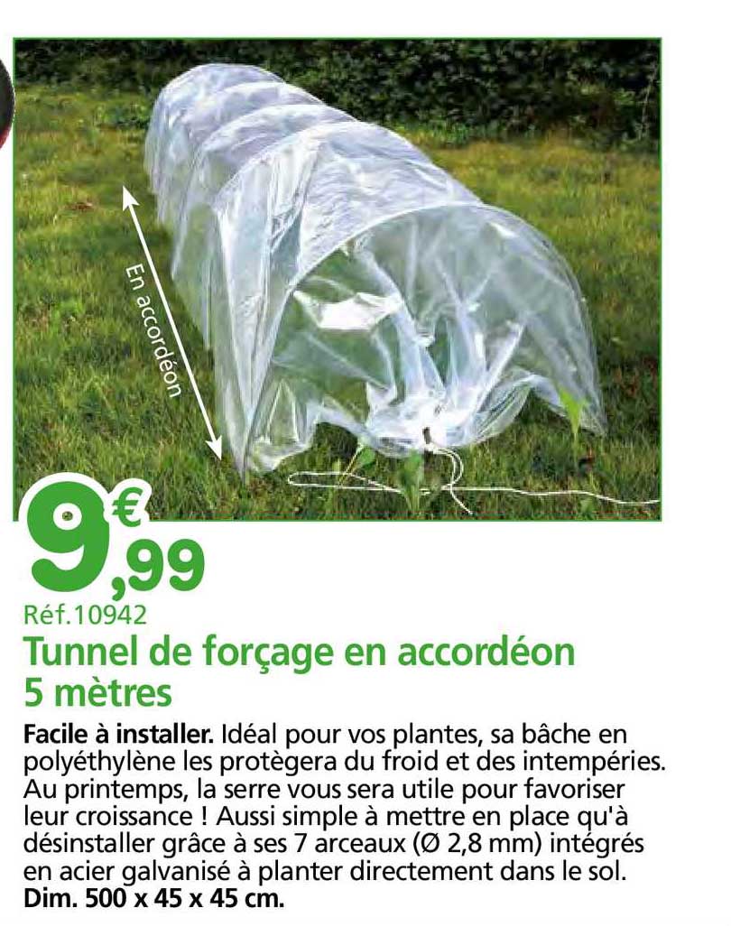 Tunnel De Forçage En Accordéon 5 Mètres
