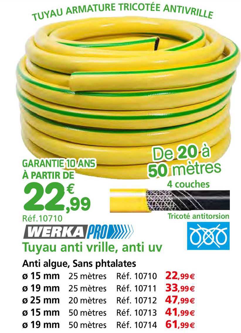 tuyau anti vrille, anti uv