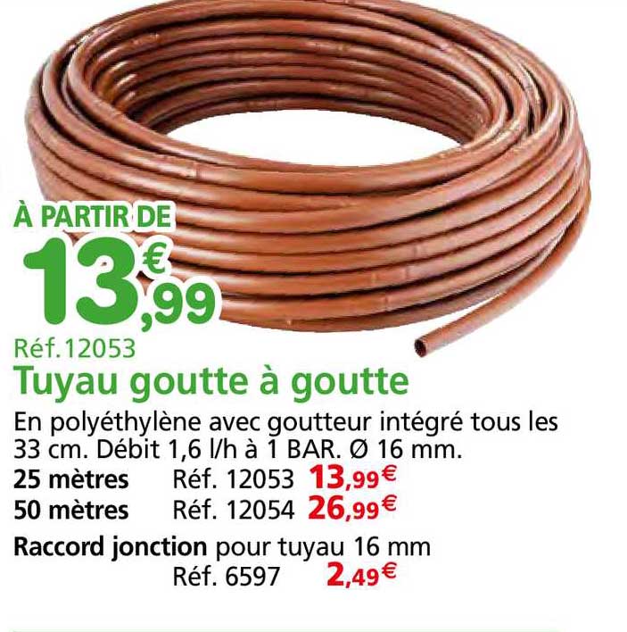 tuyau goutte à goutte