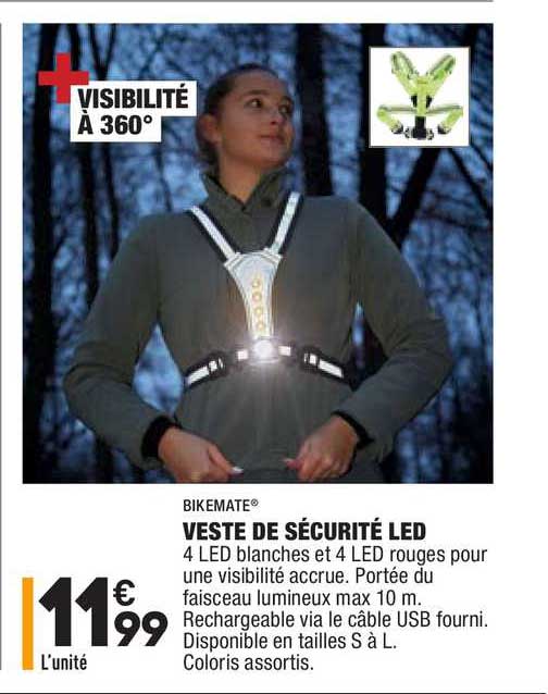 Veste De Sécurité Led Bikemate