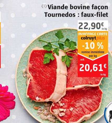 viande bovine façon tournedos : faux-filet