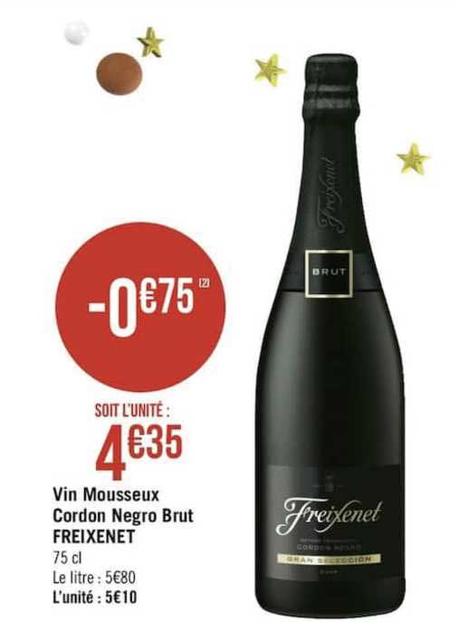 vin mousseux cordon negro brut freixenet