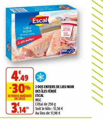 2 Dos Entiers De Lieu Noir Des îles Féroé Escal