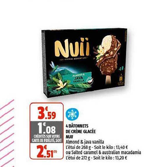 4 Bâtonnets De Crème Glacée Nuii