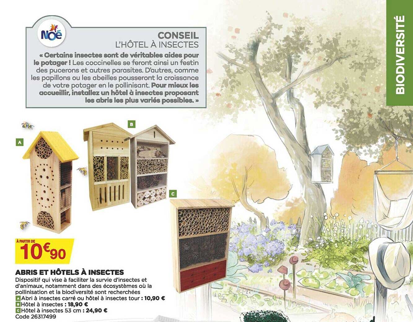 abris et hôtels à insectes
