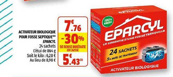activateur biologique pour fosse septique eparcyl