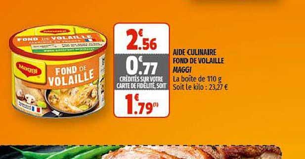 aide culinaire fond de volaille maggi