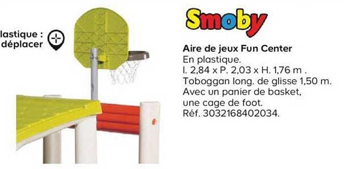 aire de jeux fun center smoby