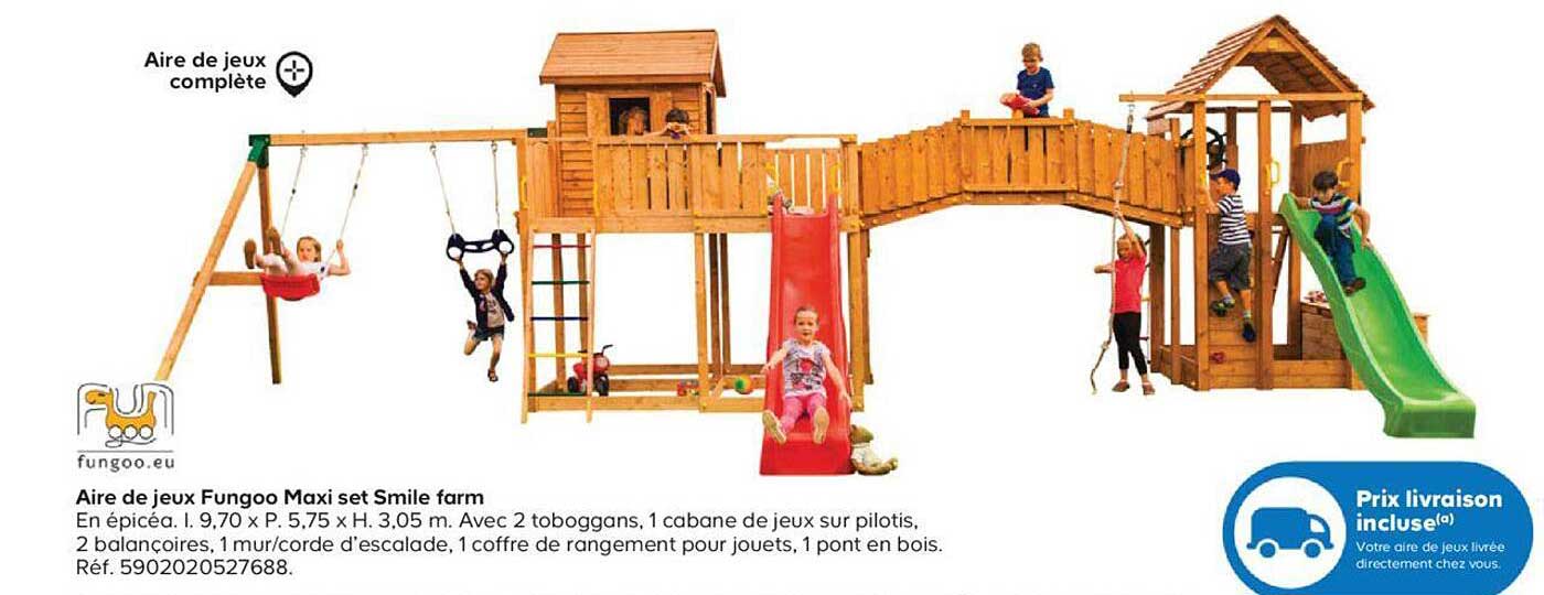 aire de jeux fungoo maxi set smile farm