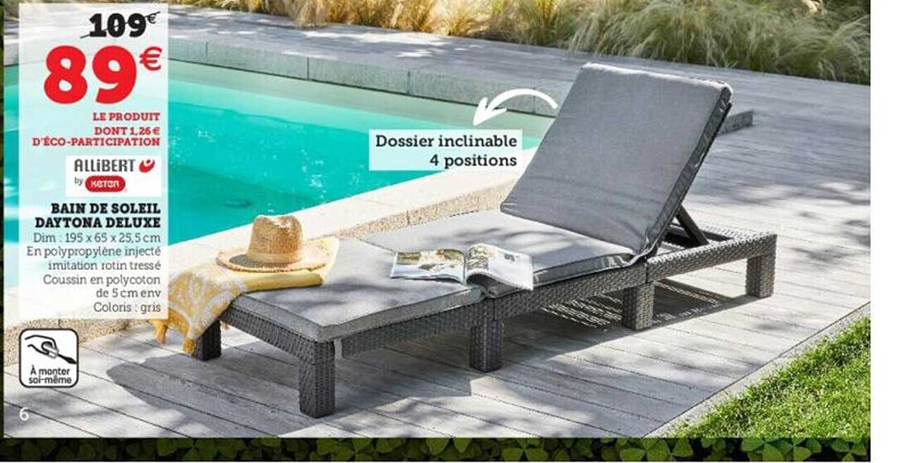 Bain De Soleil Daytona Deluxe Allibert By Keter