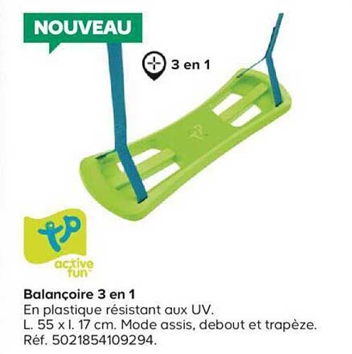 balançoire 3 en 1 active fun
