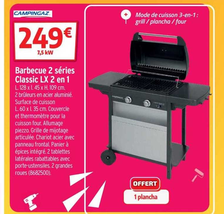 Barbecue 2 Séries Classic Lx 2 En 1