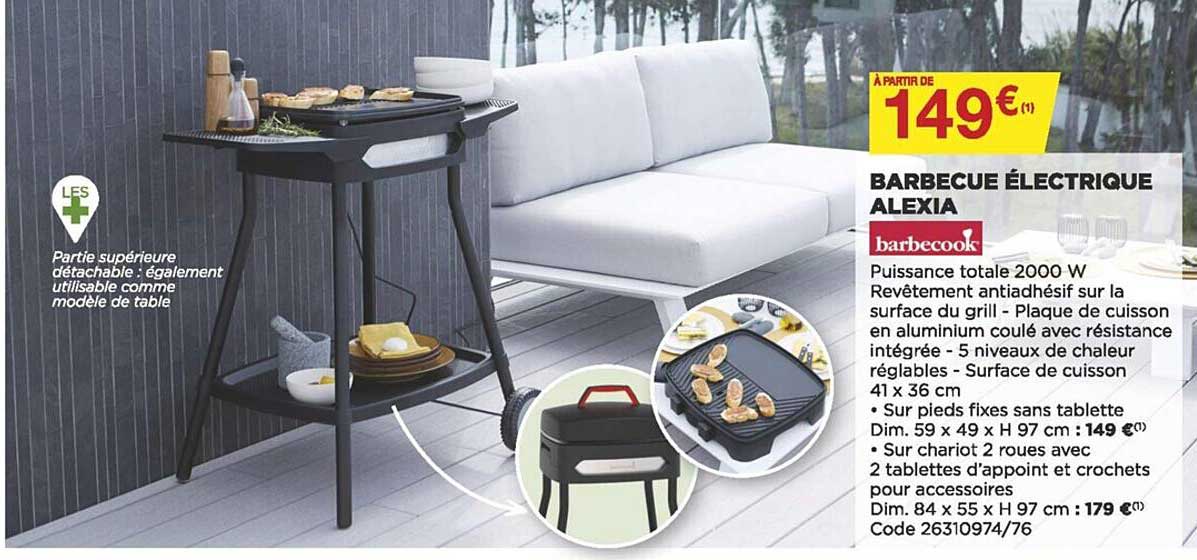 barbecue électrique alexia