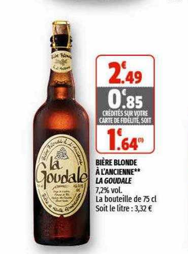Bière Blonde à L'ancienne La Goudale