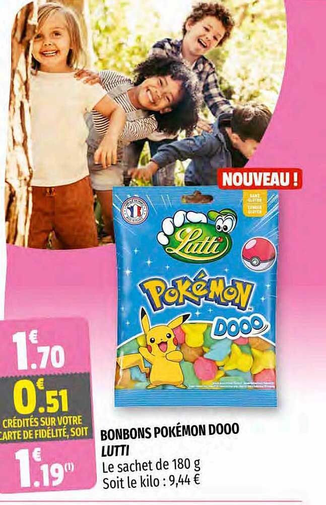 Bonbons Pokémon Dooo Lutti