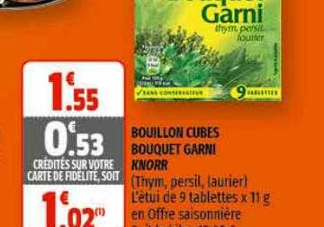 Bouillon Cubes Bouquet Garni Knorr