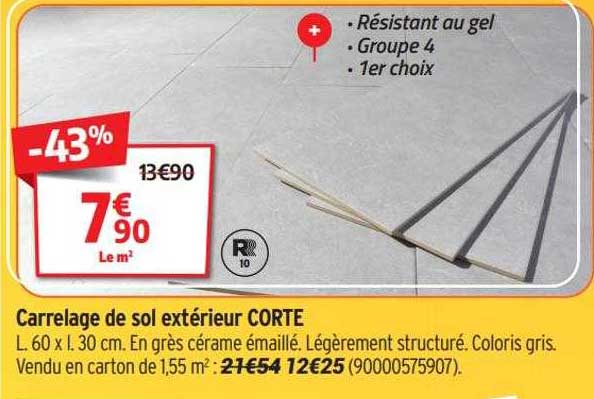 carrelage de sol extérieur corte