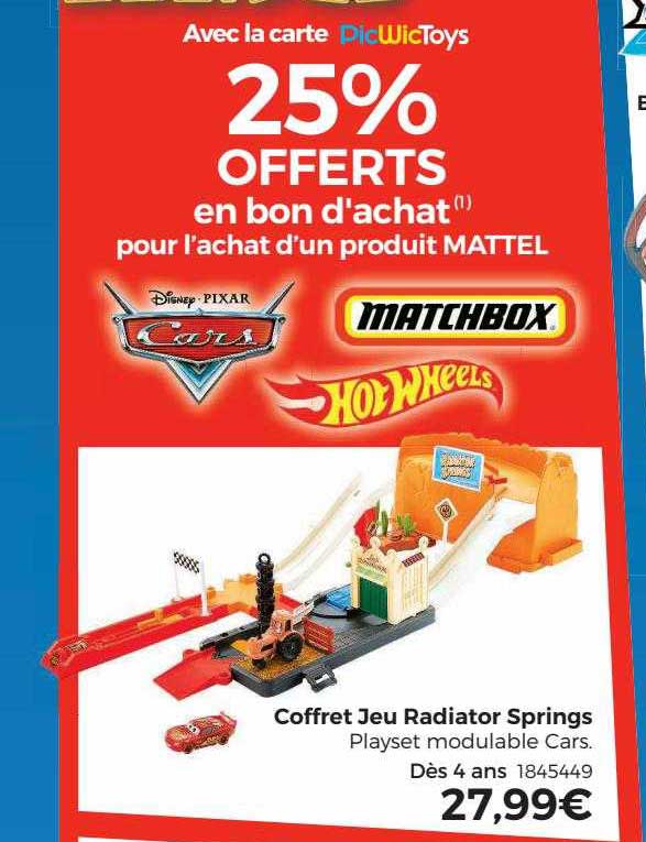 coffret jeu radiator springs