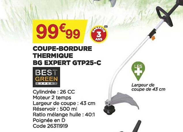 coupe-bordure thermique bg expert gtp25-c bestgreen
