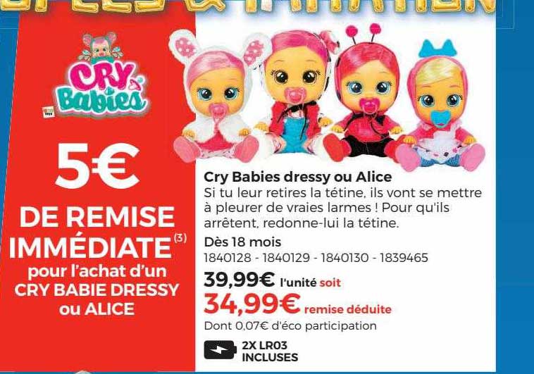 cry babies dressy ou alice