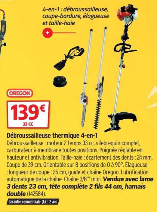 Débroussailleuse Thermique 4-en-1 Oregon