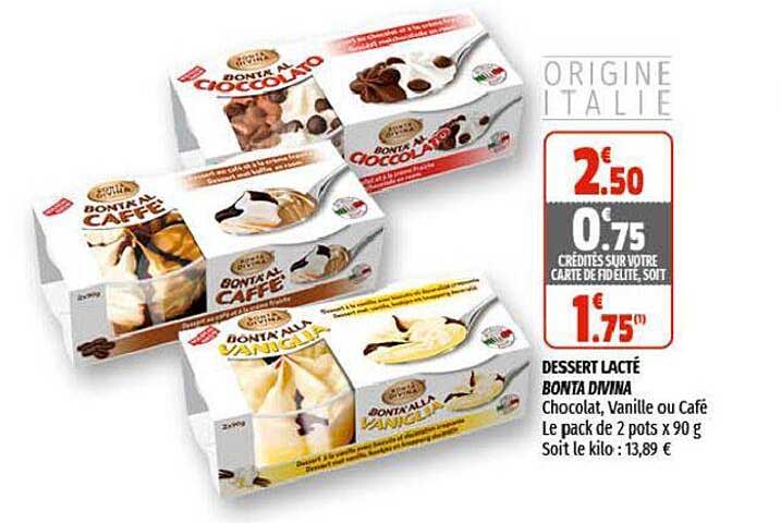 dessert lacté bonta divina