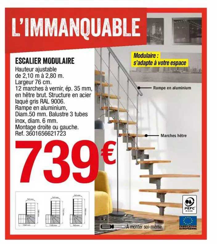 escalier modulaire