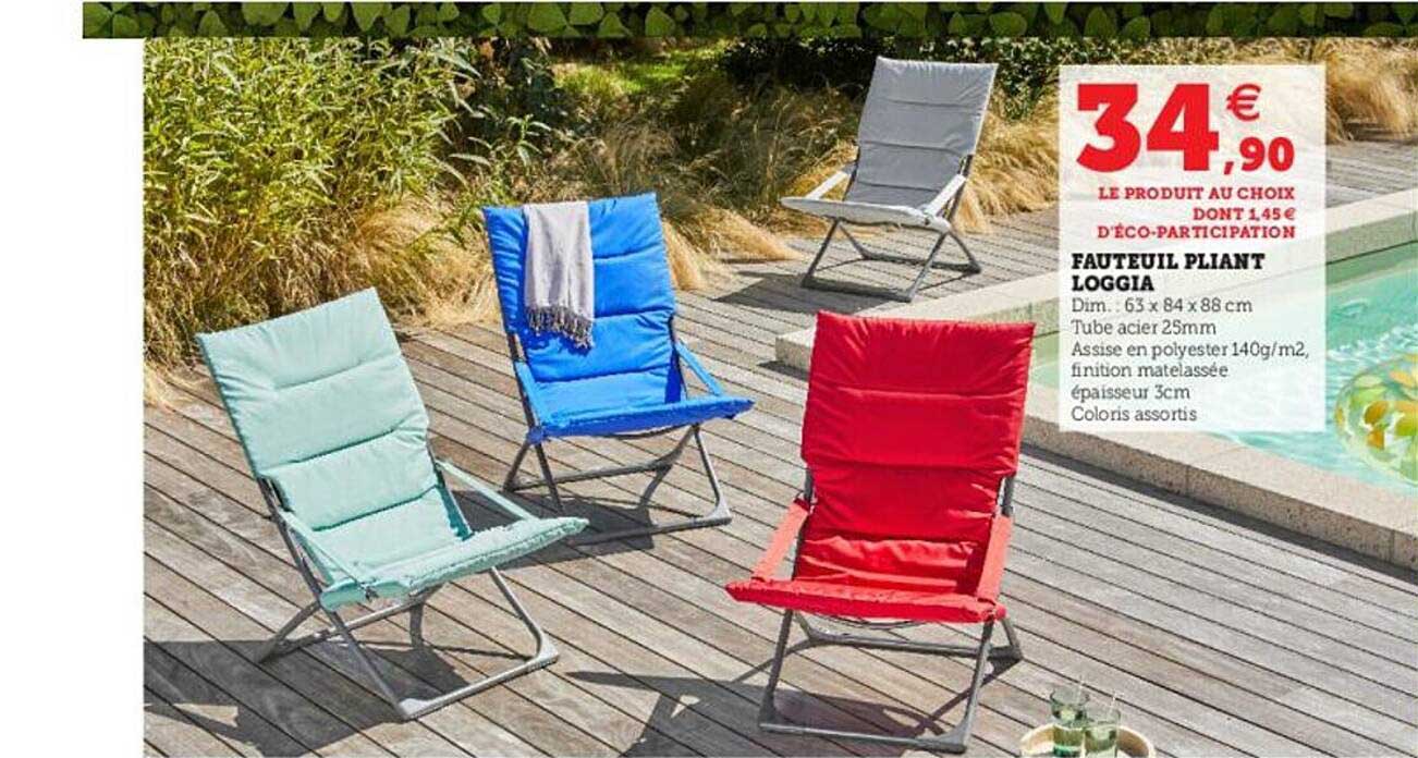 fauteuil pliant loggia