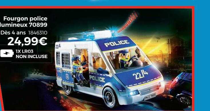 fourgon police lumineux 70899